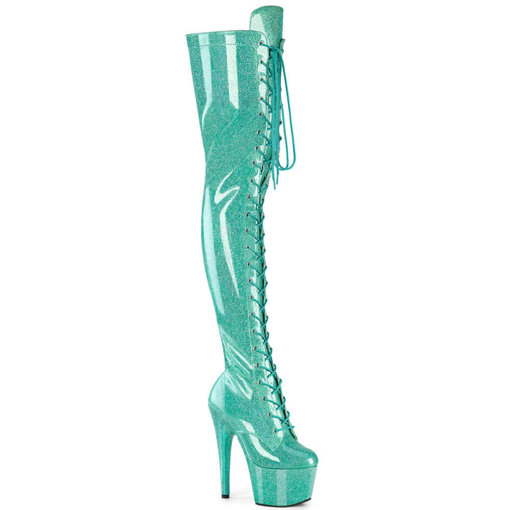 Pleaser - ADORE3020GP Platform Boots - Blue